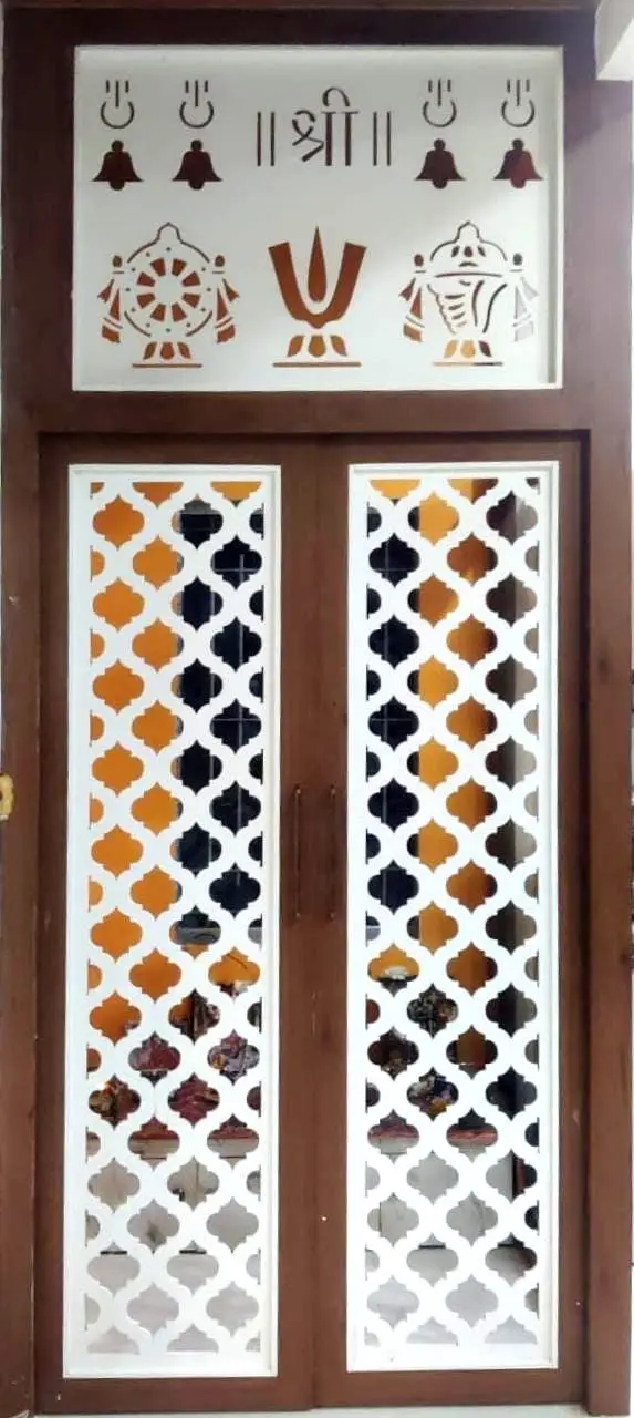 Mandir door jali, mandir designs by Anurang Creation, Latur