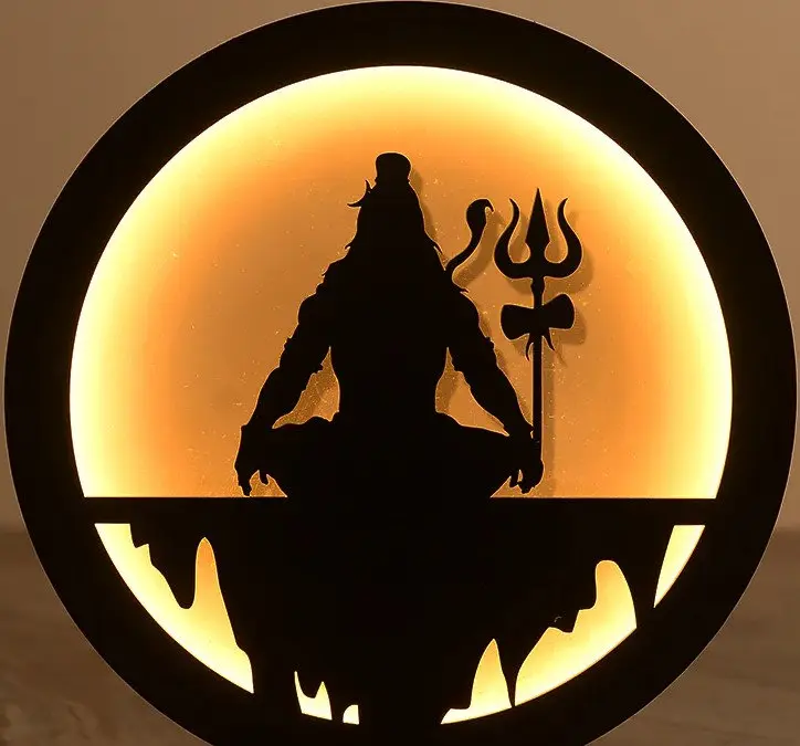 Mandir cutout LED, mandir designs by Anurang Creation, Latur