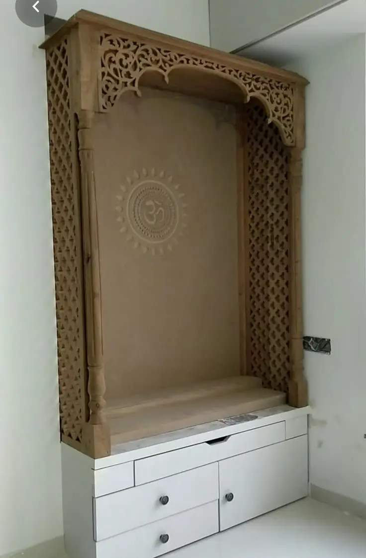 Mandir sagwan, mandir designs by Anurang Creation, Latur